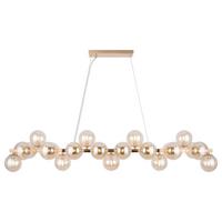 Pendelleuchte Dallas - Goldfarben, Trend, Glas/Metall (23,8/22,8/123,5cm) - MAYTONI