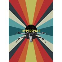 Fototapete Star Wars Hyperspace - Multicolor, Trend, Textil (200/280cm)