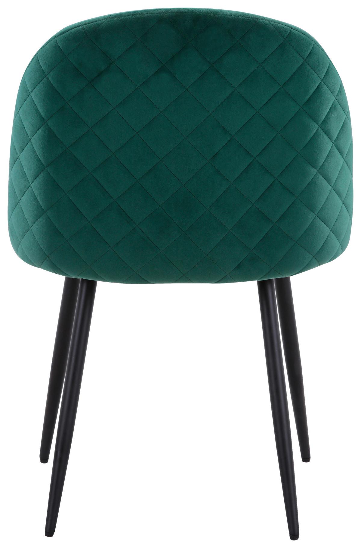Jídelní židle TORRES zelená - černá/zelená, Moderní, kov/dřevo (51/79/58cm) - MID.YOU