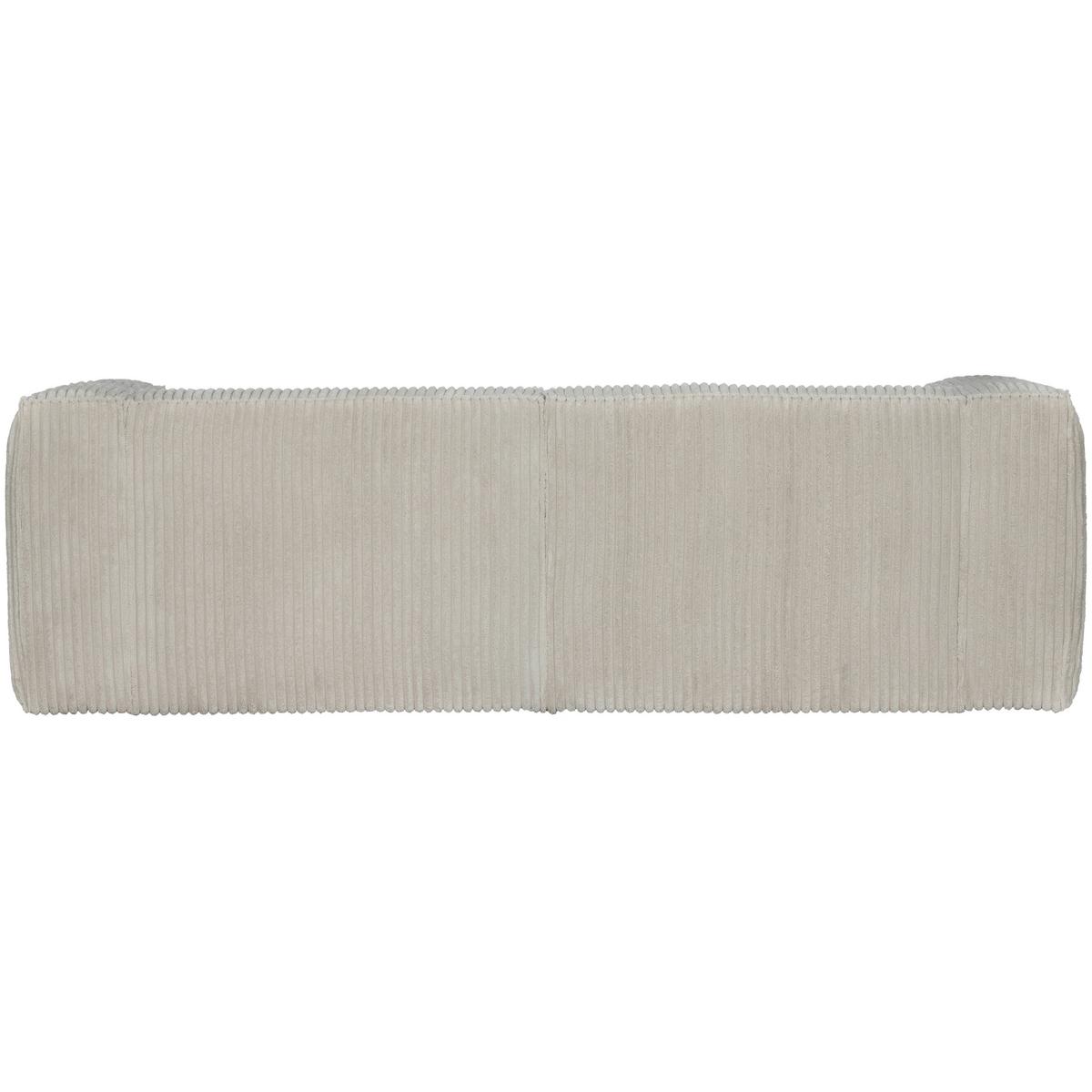 3,5-Sitzer Bean Naturfarben B: 242cm - Naturfarben, Design, Textil (242/73/96cm) - Livetastic
