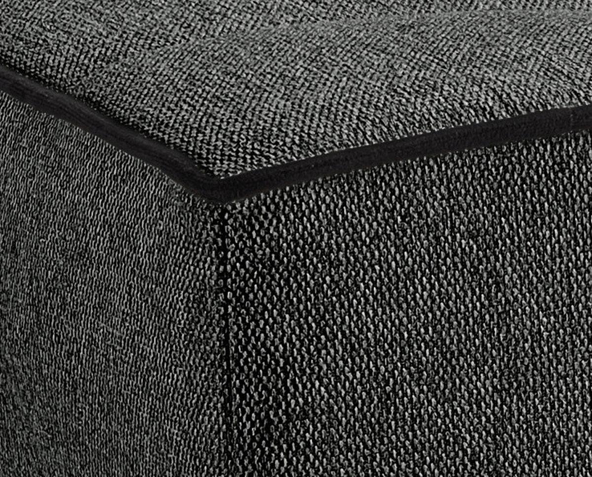 Schlafsofa Bono Grau B: 199cm - Hellbraun/Schwarz, Basics, Holz/Textil (199/91/91cm) - MID.YOU