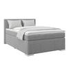 Boxspringbett Mira I Nordic, Lf: 120x200 cm - Alufarben/Grau, Basics, Textil (120/200cm)