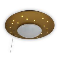Kinderdeckenleuchte 7009 - Starlight Gold - Goldfarben/Weiß, Basics, Holzwerkstoff/Kunststoff (54/11cm) - Niermann