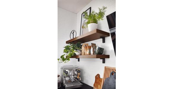Einbauküche Riga Frei Planbar Modern, Grifflos - Eichefarben/Schwarz, MODERN, Holzwerkstoff - Vertico