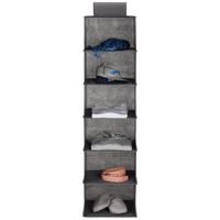 Závěsný organizér TANYA - šedá, Konvenční, karton/textil (33/125/35cm) - Mömax