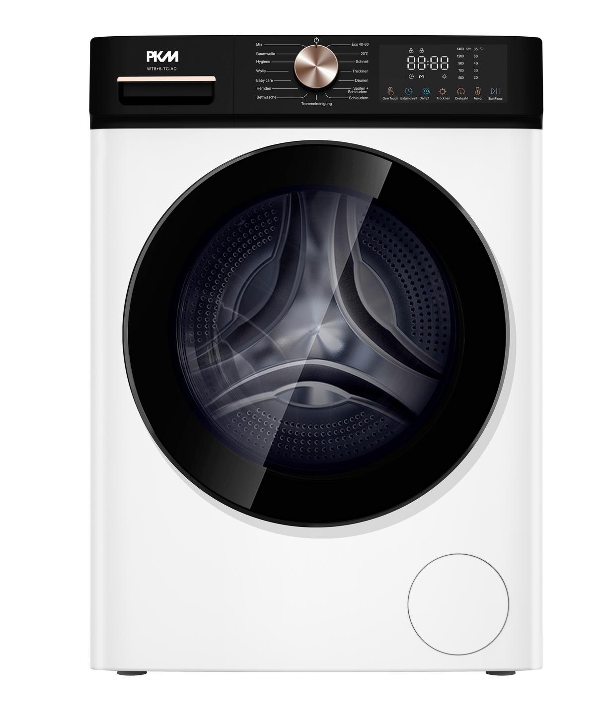 Waschtrockner Wt8+5-Tc-Ad - Weiß, Trend, Metall (60/84,7/52cm) - PKM