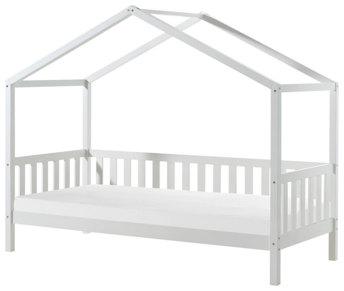Hausbett Dallas 90x200 Cm Kiefer Weiß - Weiß, MODERN, Holz (90/200cm) - MID.YOU