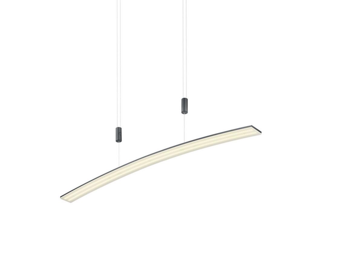 LED-Hängeleuchte 20446/1-39 - Anthrazit, Design, Kunststoff/Metall (100/6cm) - Hell