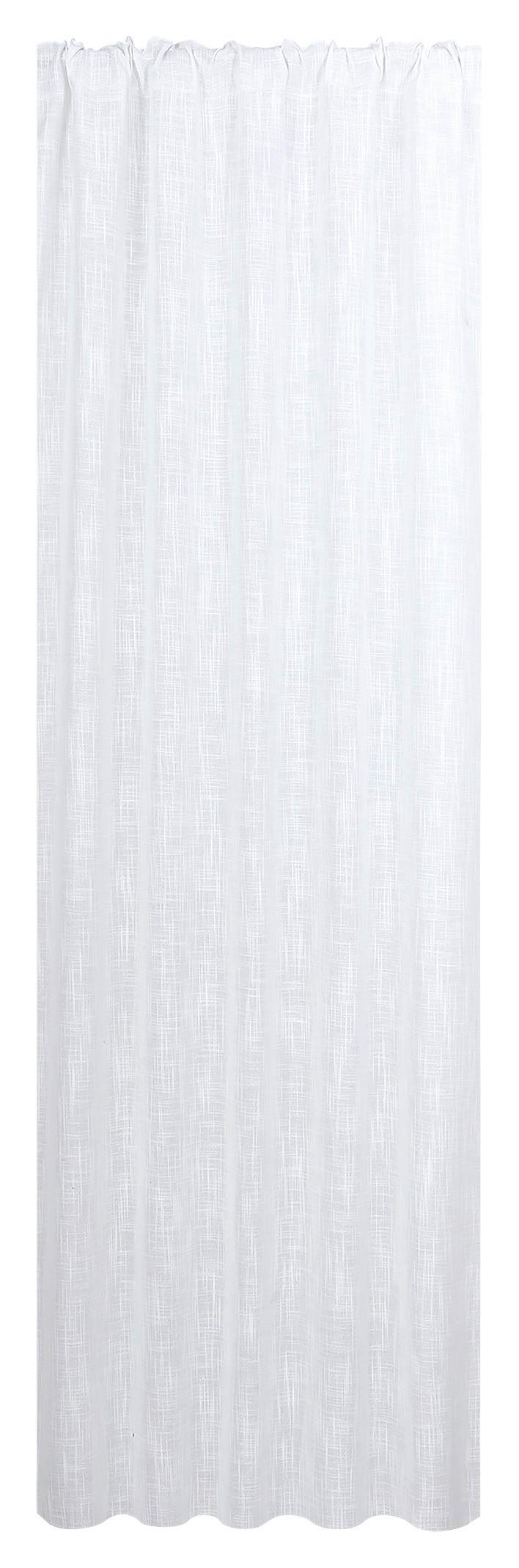 Fertigvorhang Isabell - Weiß, MODERN, Textil (140/245cm) - Luca Bessoni