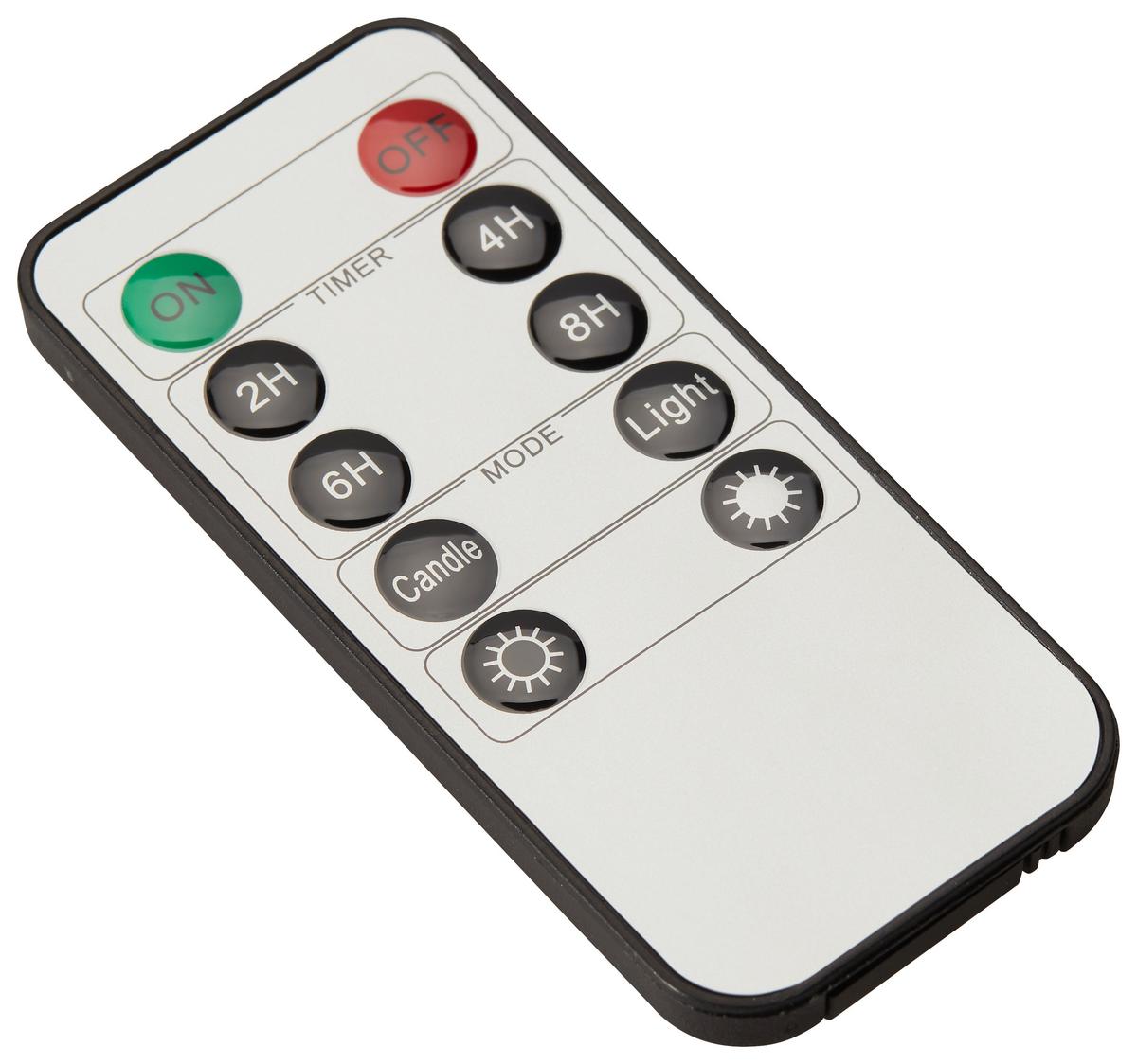 LED-Kerzenset Dafina Gold/Weiß mit Fernbedienung, 4er-Set - Champagner/Weiß, Design, Naturmaterialien/Papier - Luca Bessoni