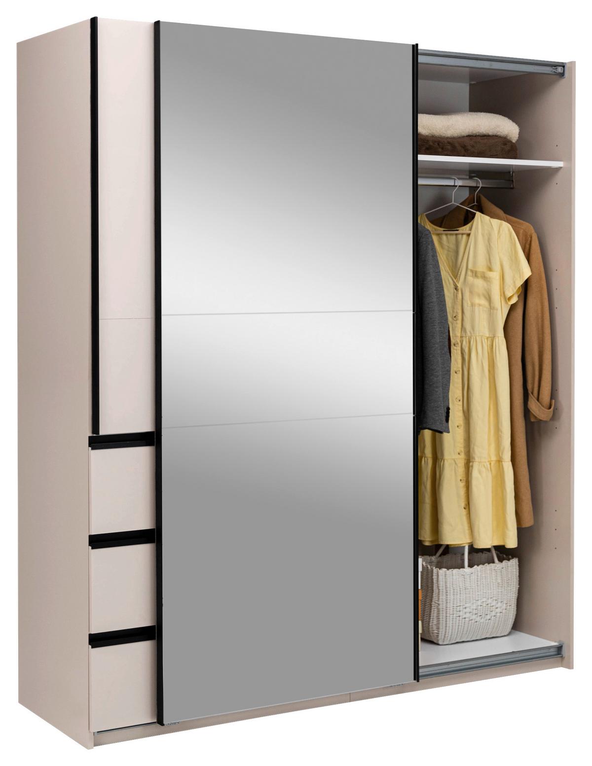 SCHIEBETÜRENSCHRANK Wilma Kaschmir B: 175cm - Kaschmir, MODERN, Holzwerkstoff (175/210/61,5cm) - P & B