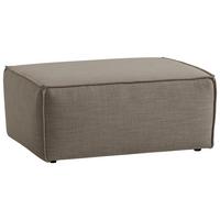 Polsterhocker Dice B: 102 Cm Taupe/grau - Taupe/Schwarz, MODERN, Textil (102/44/77cm) - MID.YOU