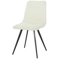 Vierfußstuhl Kira Giga-S - Schwarz/Weiß, MODERN, Holz/Textil (47/88/56cm) - Nedis SmartLife