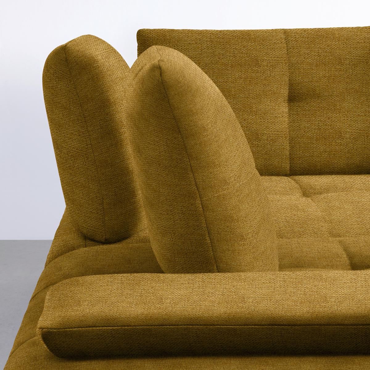 Rohová sedačka TRENDY, ľavá, horčicovožltá - horčicovožltá/čierna, Modern, kov/kompozitné drevo (250/93/310cm) - Premium Living