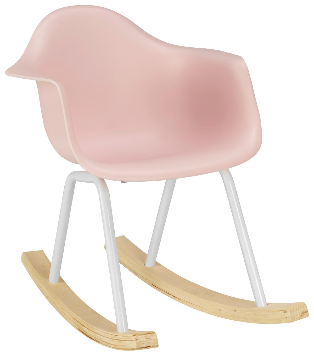 Dětská židle Bobby - růžová, Moderní, kov/dřevo (41,5/60/54cm) - Modern Living