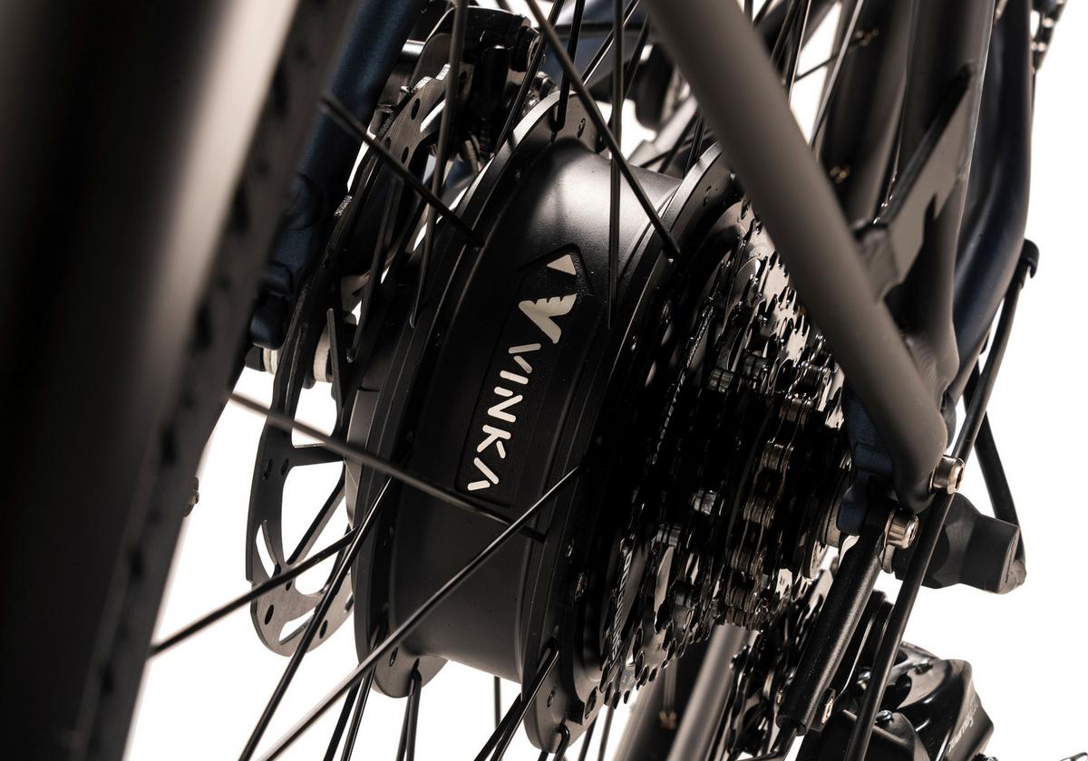 E-trekkingbike 28 Zoll Dunkelblau Matt - Dunkelblau, LIFESTYLE, Metall (180/70/100cm)