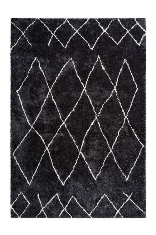 Hochflor Teppich Anthrazit Orlando 160x230 cm - Anthrazit, Design, Textil (160/230cm) - Kayoom