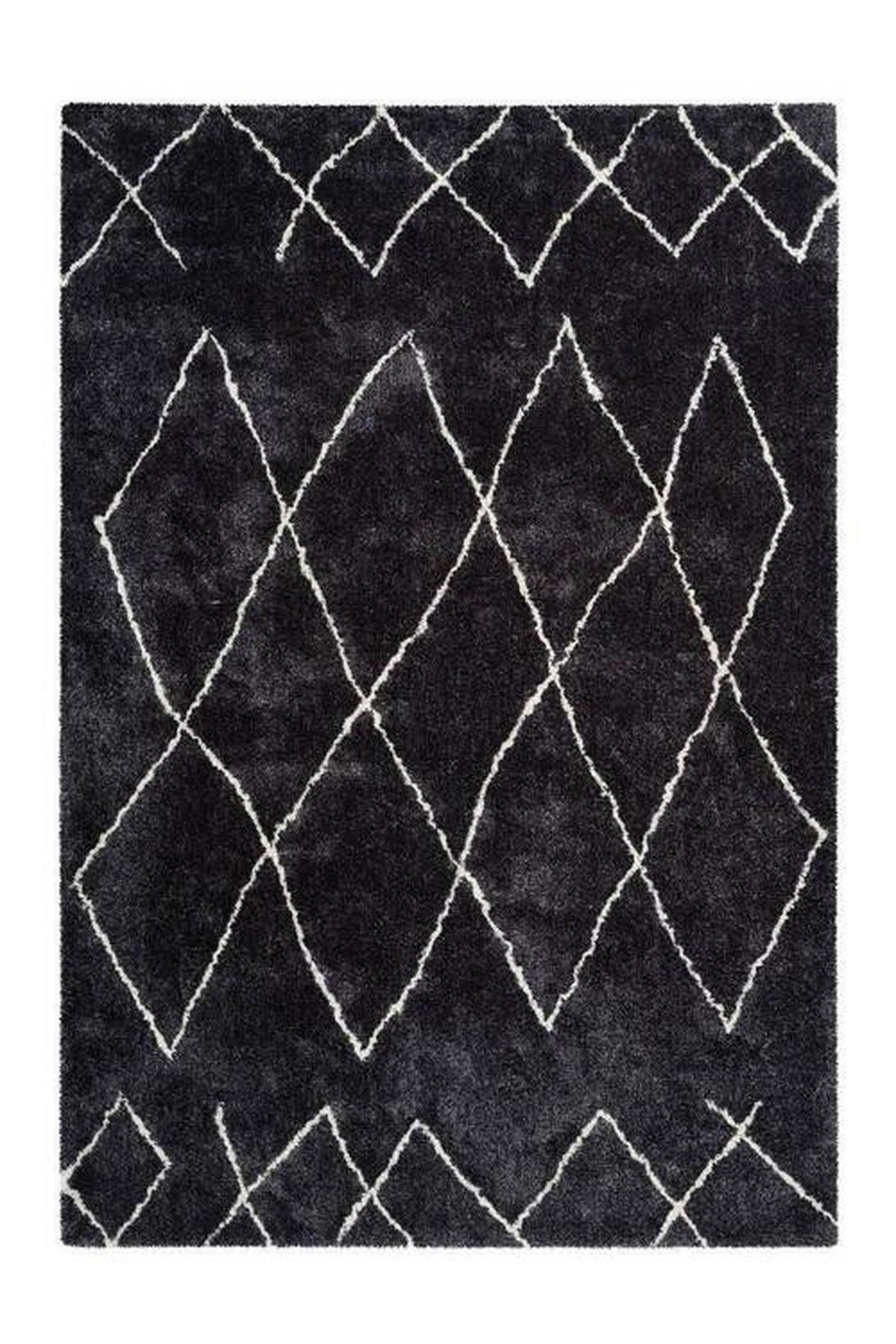 Hochflor Teppich Anthrazit Orlando 160x230 cm - Anthrazit, Design, Textil (160/230cm) - Kayoom