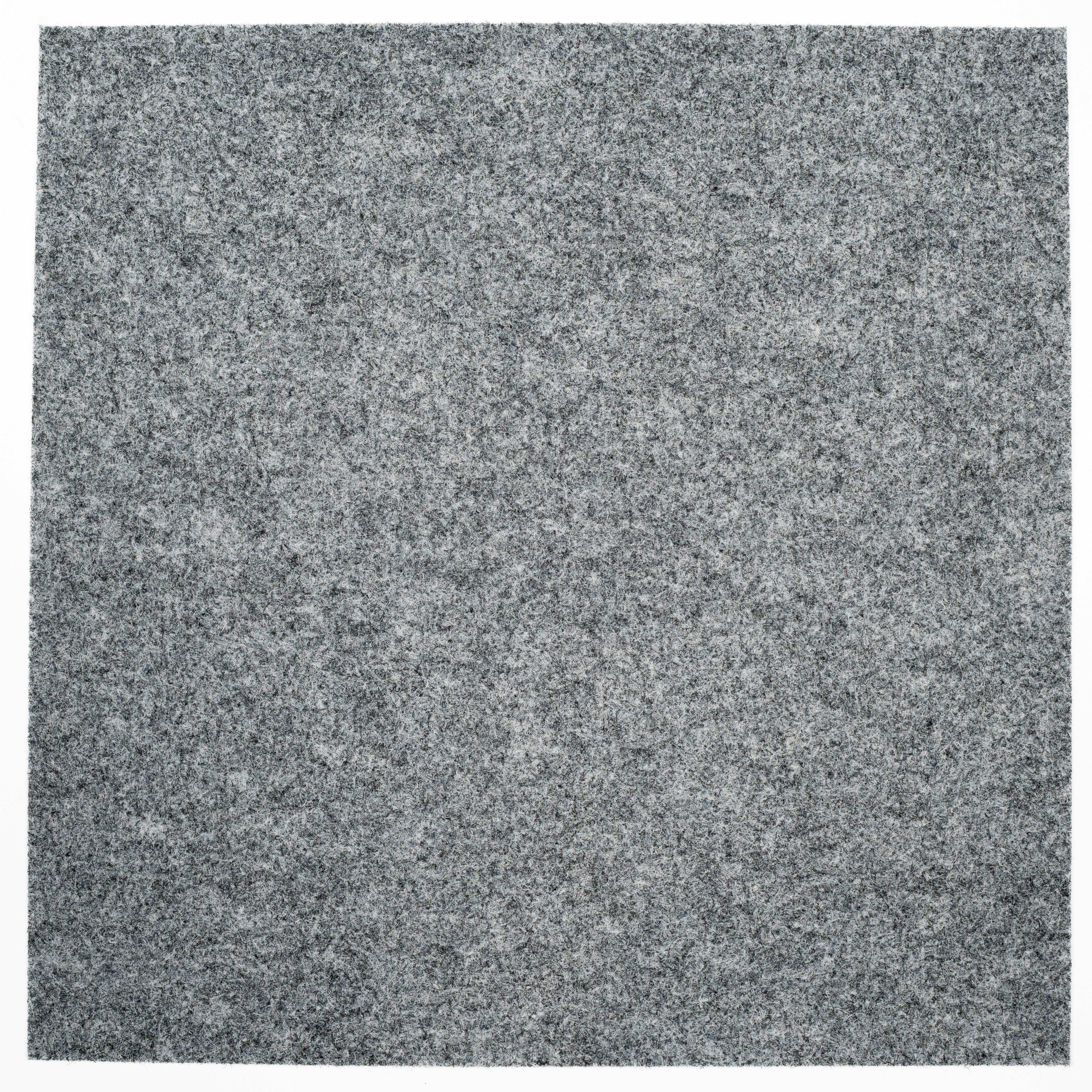 Teppichfliese Graublau Merlin 50x50 cm Florhöhe 5,5 mm - Graublau, Basics, Textil (50/50cm)