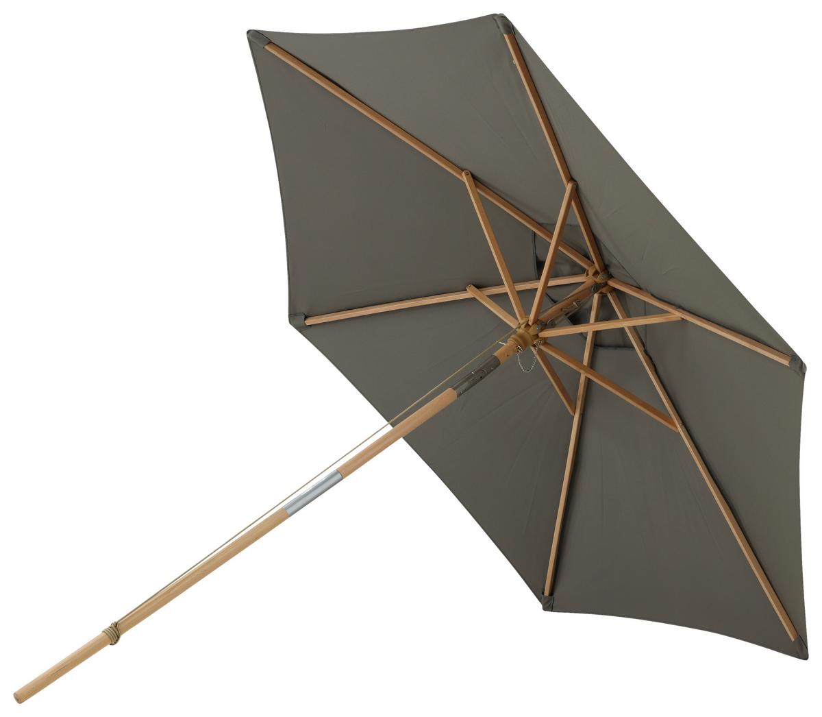 Sonnenschirm Corypho - Grau, KONVENTIONELL (250/232cm) - Gardenson
