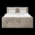 Boxspringbett mit Topper und Bettkasten 180x200 cm Medino - Taupe, KONVENTIONELL, Holz/Holzwerkstoff (180/200cm) - Luca Bessoni