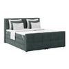 Boxspringbett mit Topper und Bettkasten 180x200 cm Medino - Blaugrau, KONVENTIONELL, Holz/Holzwerkstoff (180/200cm)