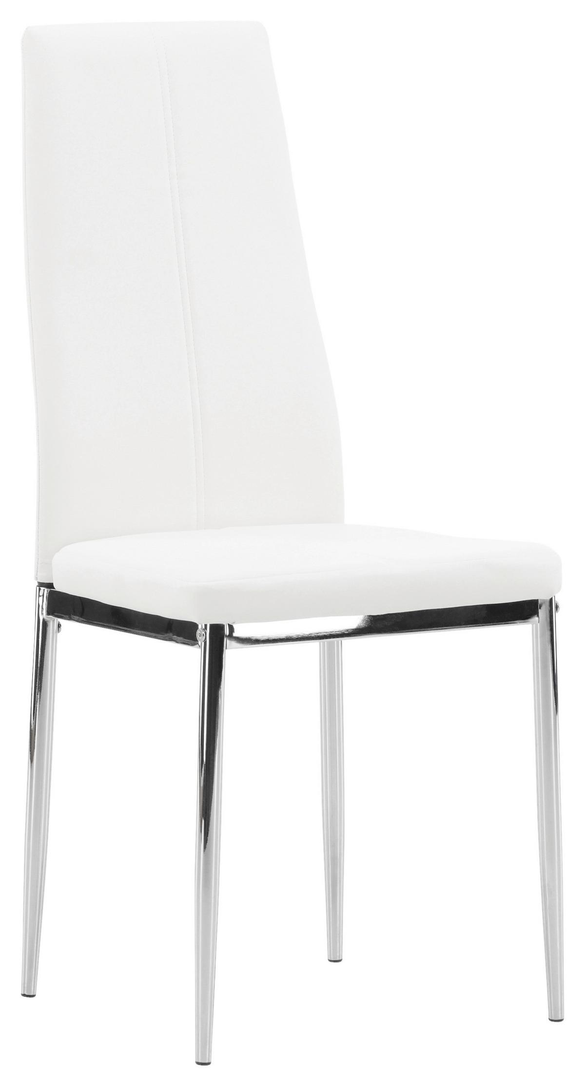 Stuhl-Set Pastill - Silberfarben/Weiß, Design, Kunststoff/Textil (42/99/45cm) - Livetastic