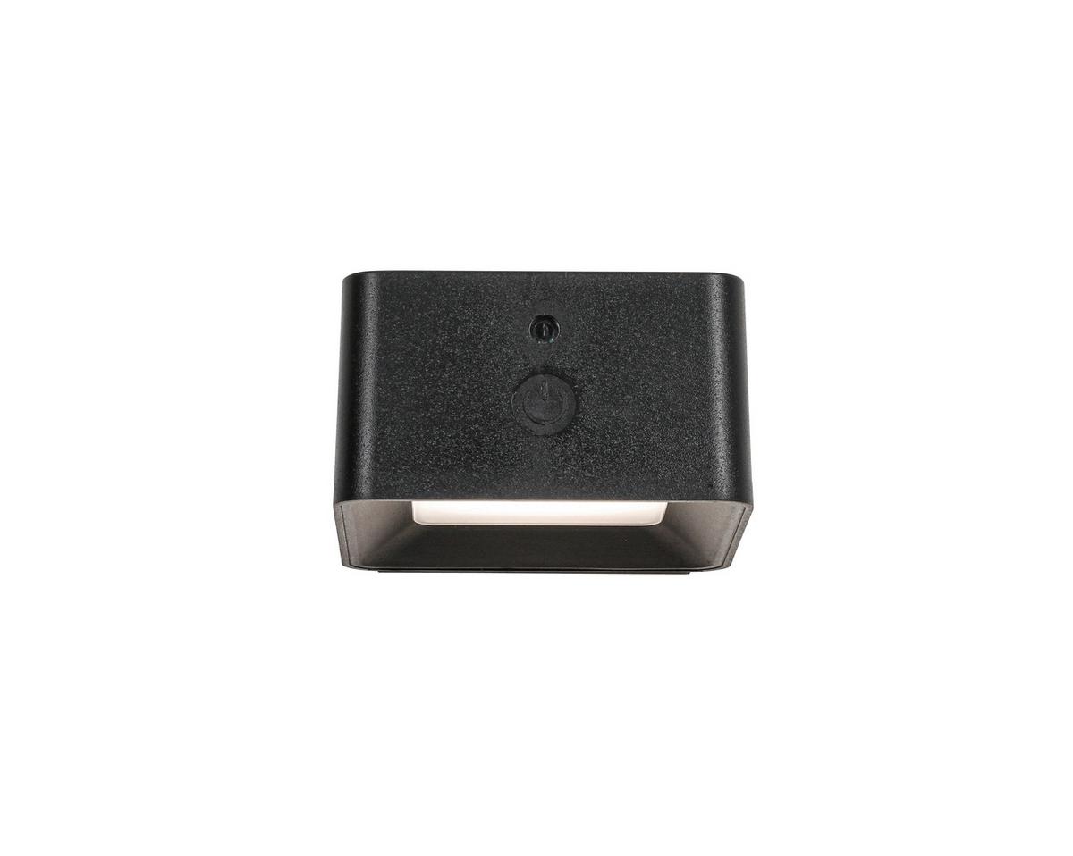 NÁSTĚNNÉ LED SVÍTIDLO QIOP - černá, Moderní, kov/plast (8,6/8/4,5cm) - Mömax