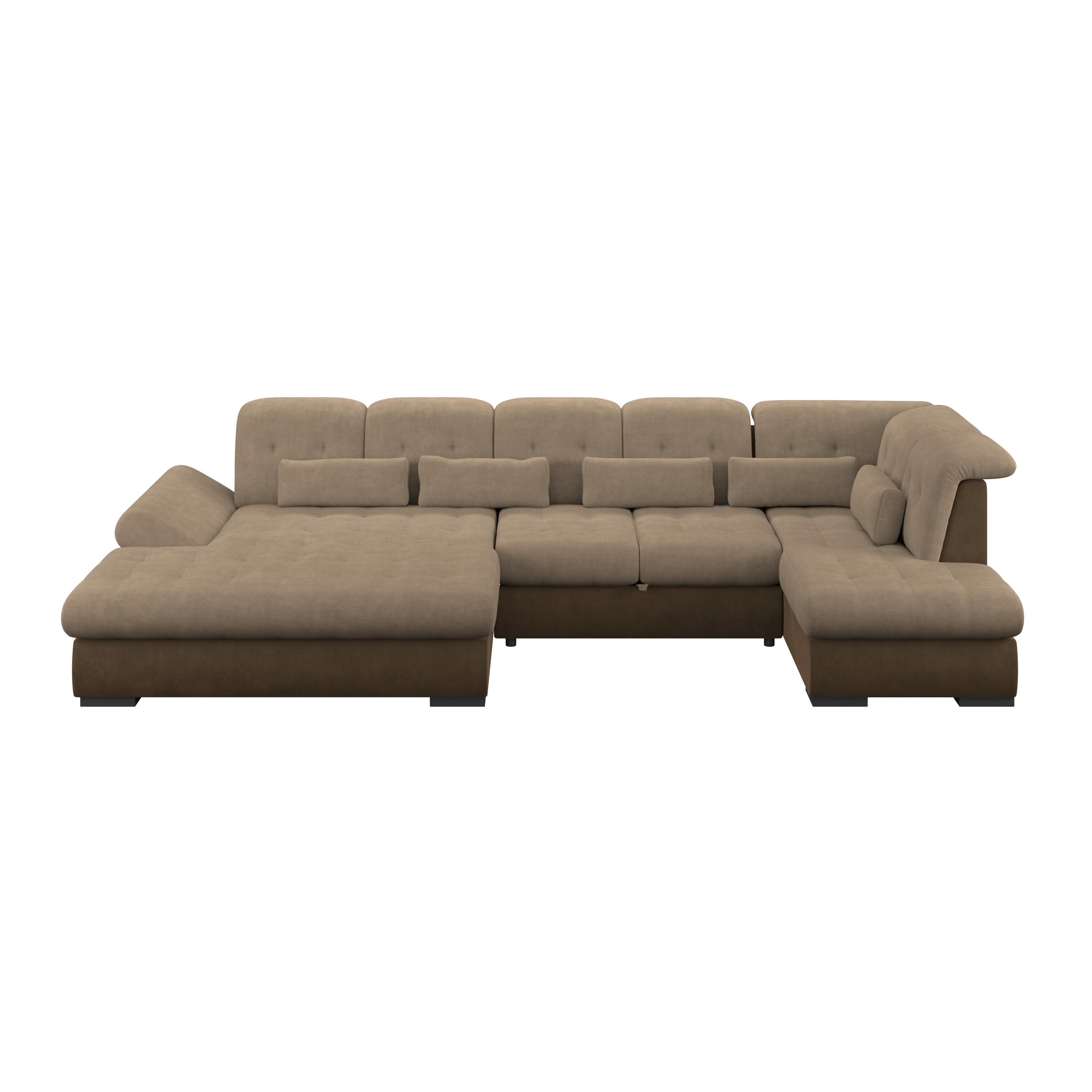 Wohnlandschaft Madera Braun, S: 358x212 cm