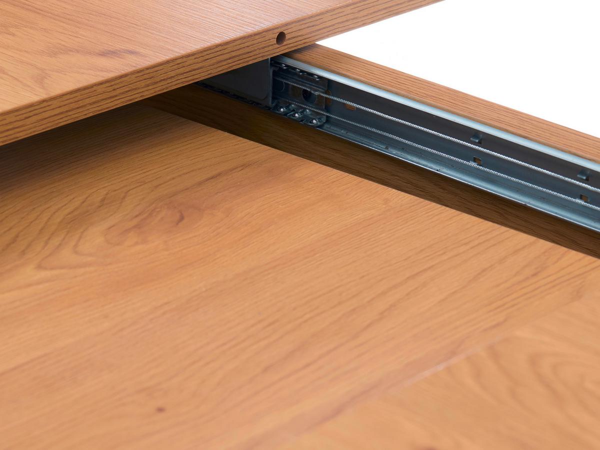 Esstisch Cesura Eichefarben, L: 120 Cm - Eichefarben/Schwarz, MODERN, Holzwerkstoff/Metall (120/120/75cm) - Livetastic