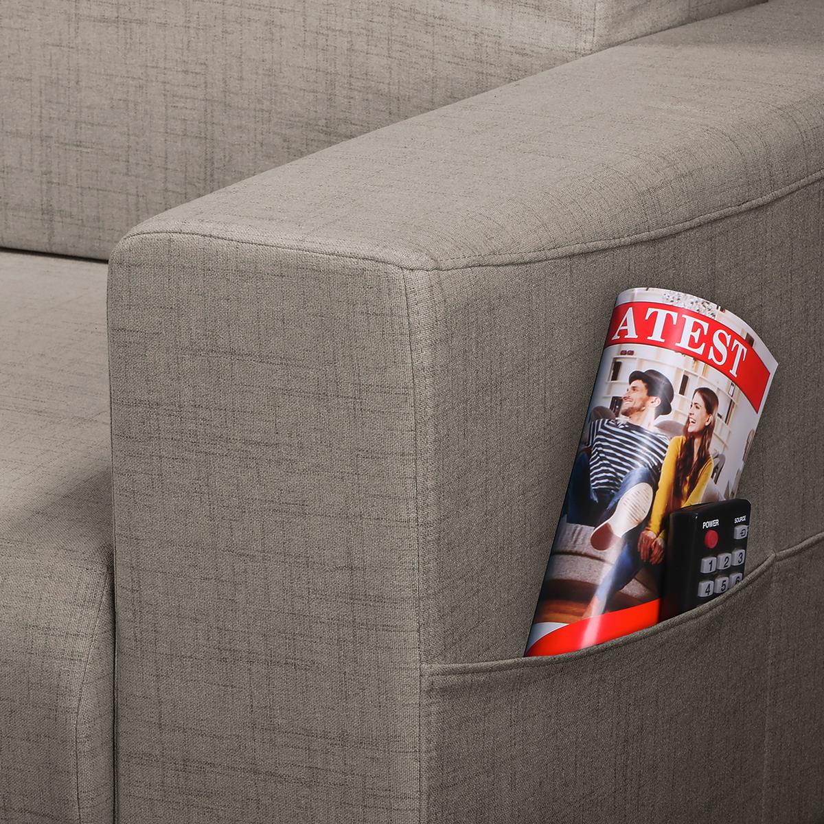 Ecksofa Bella Graphitfarben S: 257x174 Cm - Wengefarben/Graphitfarben, Design, Textil (257/174cm) - Livetastic