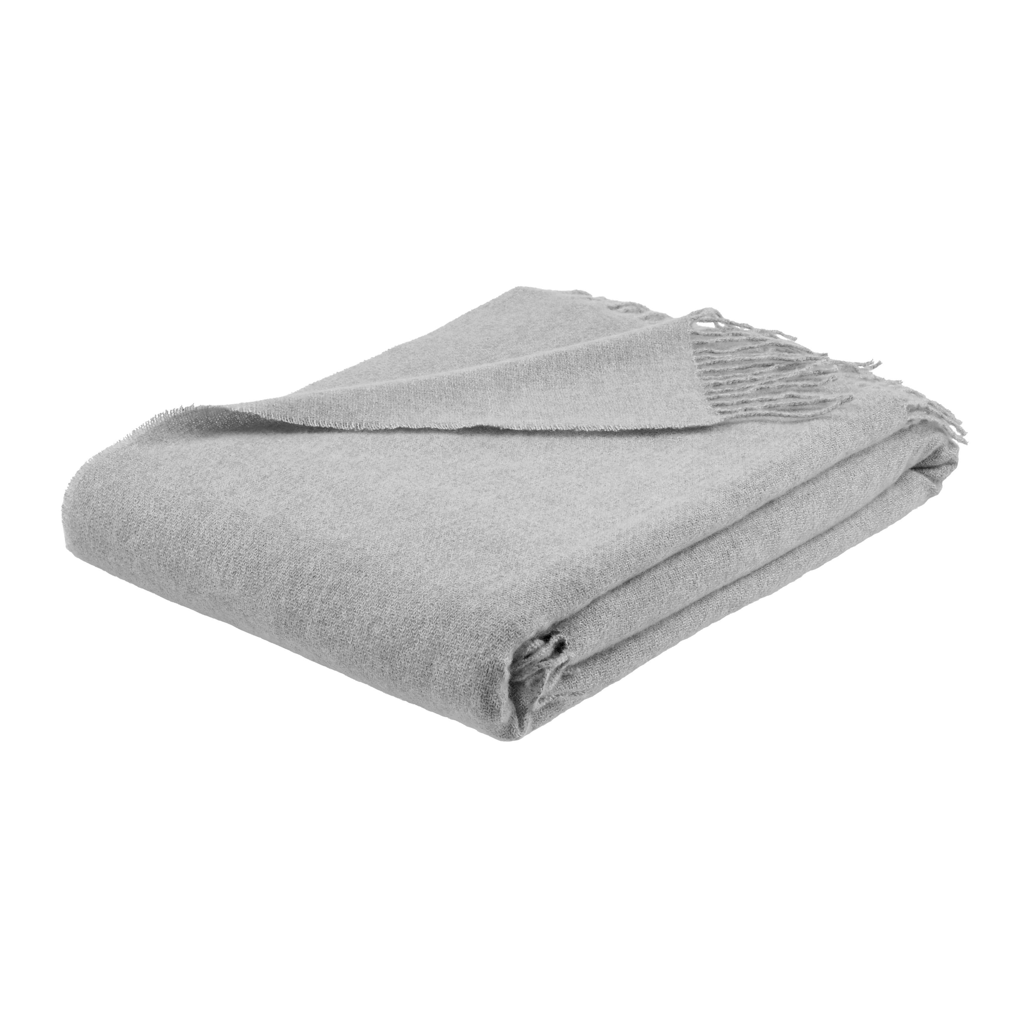 MĚKKÁ DEKA HANNA - světle šedá, Moderní, textil (150/200cm) - Premium Living