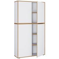 KANCELÁRSKA SKRIŇA SALIA B100 - biela/dub medový, Design, kompozitné drevo (100/183/33cm) - P & B
