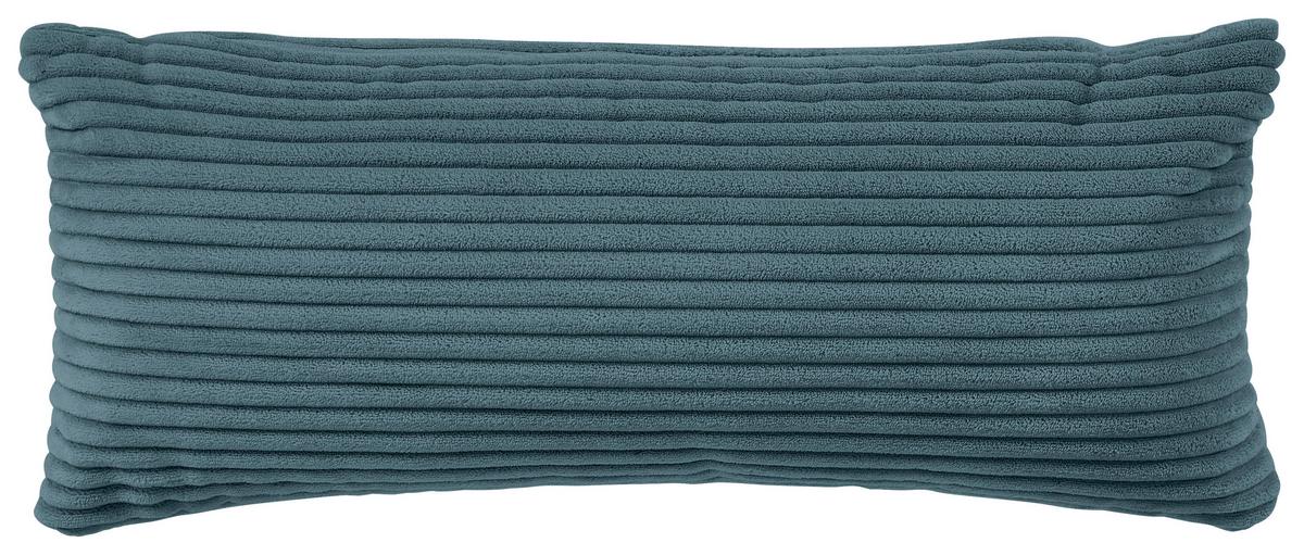 Ecksofa Pearl - Petrol/Schwarz, Design, Textil (196/303cm) - Livetastic