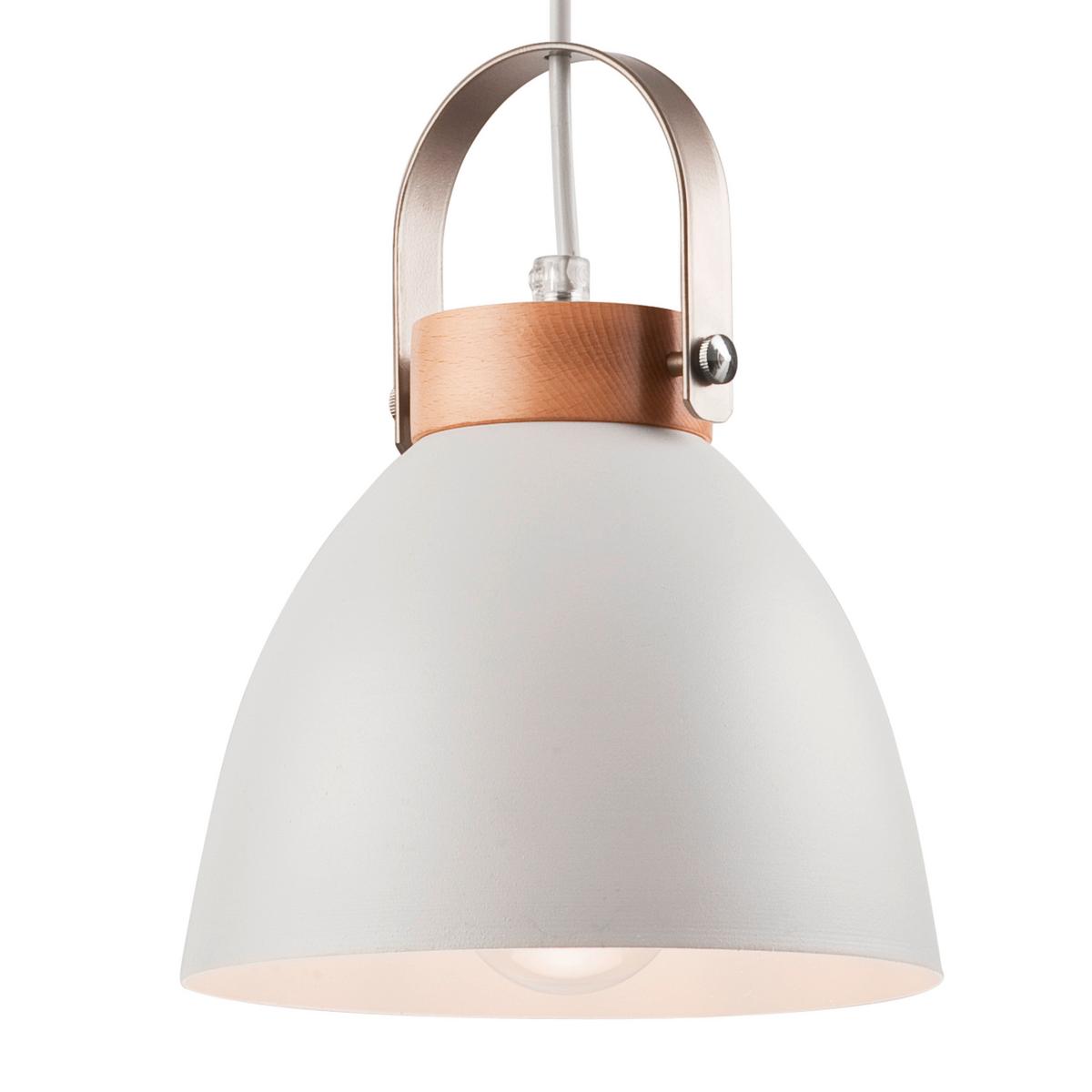 Hängeleuchte 31804 Danielle - Weiß Hochglanz, KONVENTIONELL, Holz/Metall (76/37/12cm)