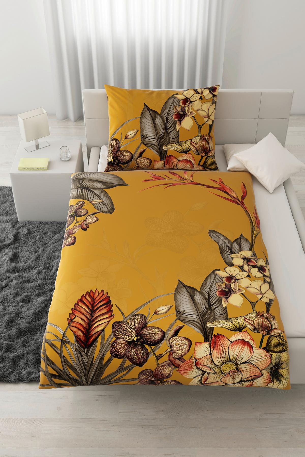 POVLEČENÍ CARTAXO, 70x90/140x200cm - žlutá, Lifestyle, textil (140/200cm) - Modern Living