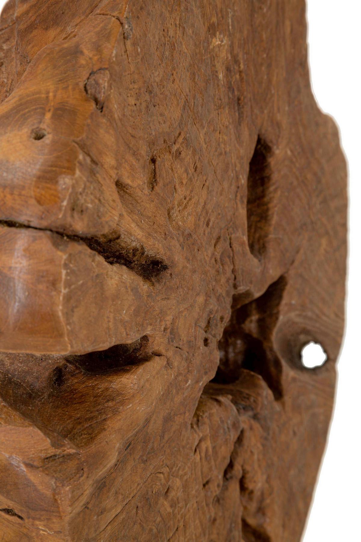 Tischleuchte Teak Da Tavolo Kepal Braun B: 35 cm - Braun, Basics, Holz (35/69/35cm)