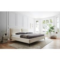 Polsterbett Infinity Liberty Creme 180x200cm - Creme/Schwarz, MODERN, Textil (180/200cm) - Livetastic