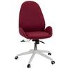 Drehstuhl Avea i mit Wippfunktion Bordeaux - Bordeaux/Weiß, Basics, Kunststoff/Textil (56/104/58cm) - MID.YOU