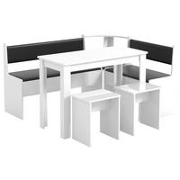 Eckbankgruppe Esal Weiß S: 153/115 cm - Weiß, MODERN, Holzwerkstoff (153/115cm) - MID.YOU