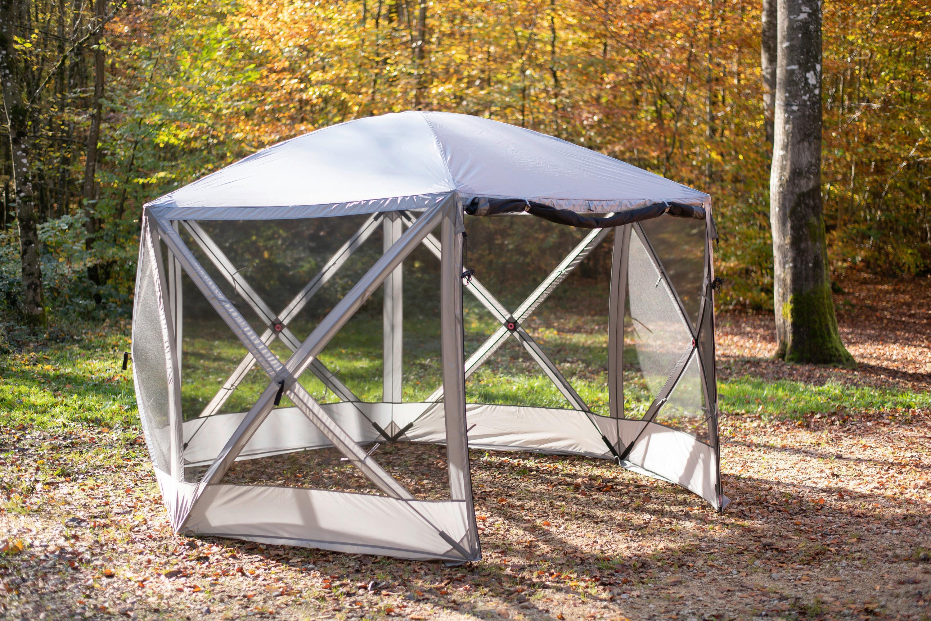 Pavillon Camping Pavillon Flexion - Grau, Basics, Textil/Metall (300/225/350cm)