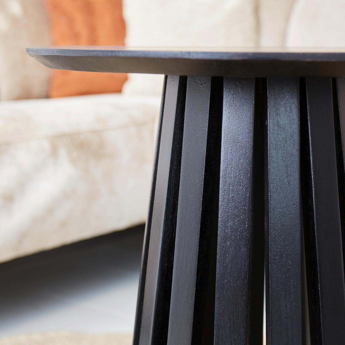 Couchtisch Leon Schwarz, 50 Cm - Schwarz, MODERN, Holz/Metall (50/50/50cm) - MID.YOU