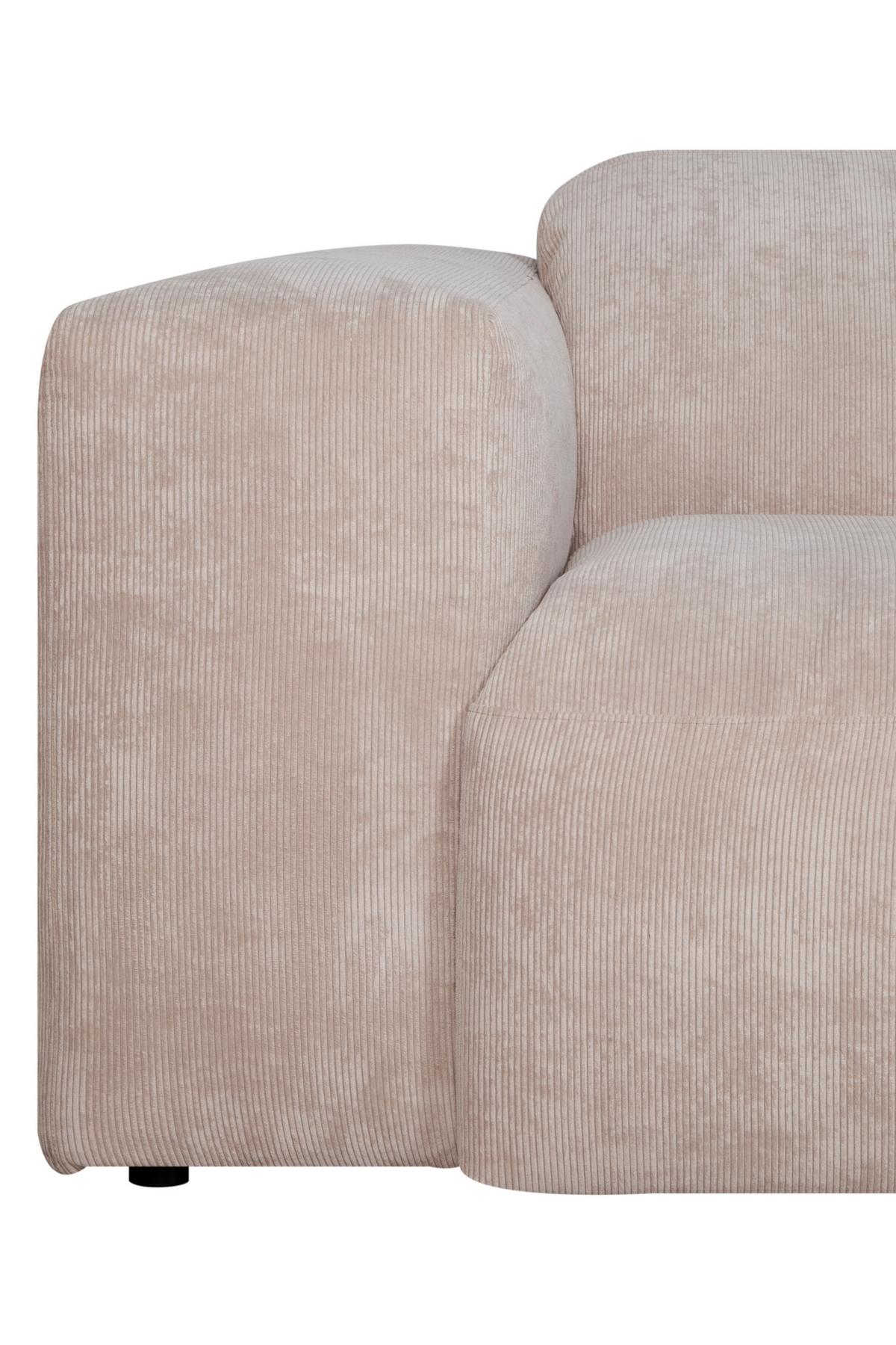 ECKSOFA Hannah Beige S: 343x170cm - Beige/Schwarz, Design, Textil (343/170cm) - MID.YOU