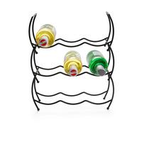 REGÁL NA VÍNO GIOVANNI - čierna, kov (32,5/47/14cm) - Mömax