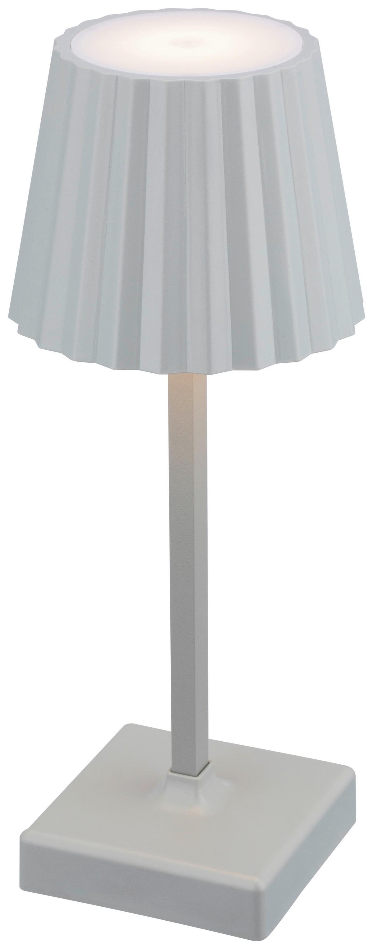 LED-Tischleuchte Rainer - Grau, MODERN, Kunststoff/Metall (10,5/26cm) - Luca Bessoni