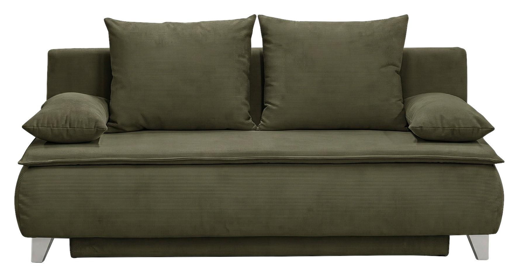 Boxspringová pohovka MONA, olivovozelený menčester - olivovozelená, Modern, textil (208/100/106cm) - Mömax