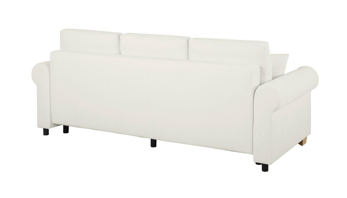 Schlafsofa Arles, Hellgrau 80 B: 240 Cm - Buchefarben/Hellgrau, Design, Textil (240/94/98cm) - MID.YOU