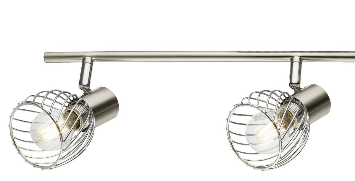 Strahler Sina 4-flammig Verstellbar L: 80 Cm - Chromfarben, Trend, Metall (80/14,5cm) - Globo