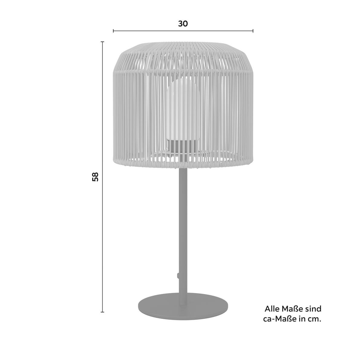 STOLNÁ LAMPA IVO - čierna/zelená, Modern, kov/plast (30/58/30cm) - Bessagi Garden