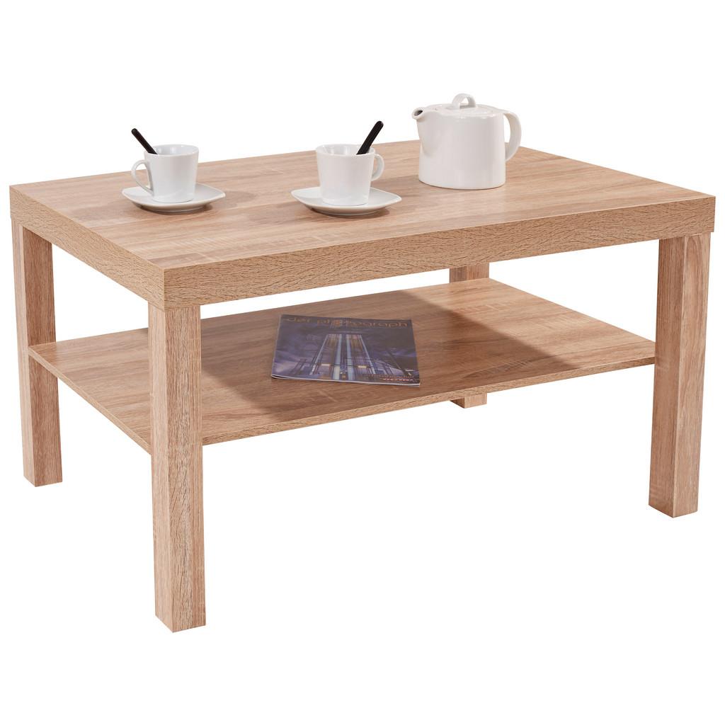 Couchtisch mit Ablagefach Light, Sonoma Eiche Dekor